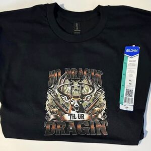 NEW XL Gildan Heavy Cotton T-Shirt No Bragin Til UR Dragin